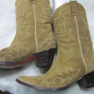 DARK BEIGE COW BOY BOOTS